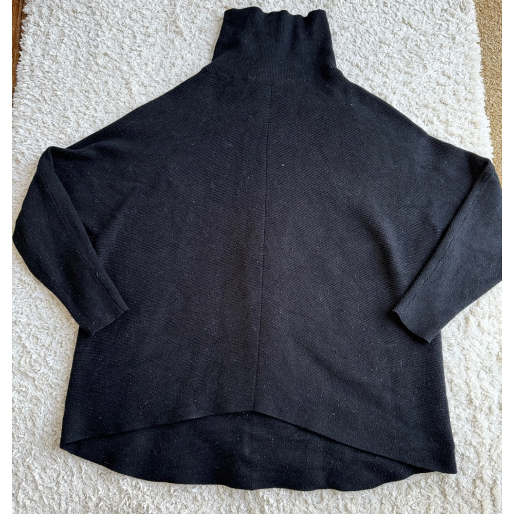 Women's Black Turtleneck Sweater Size L
